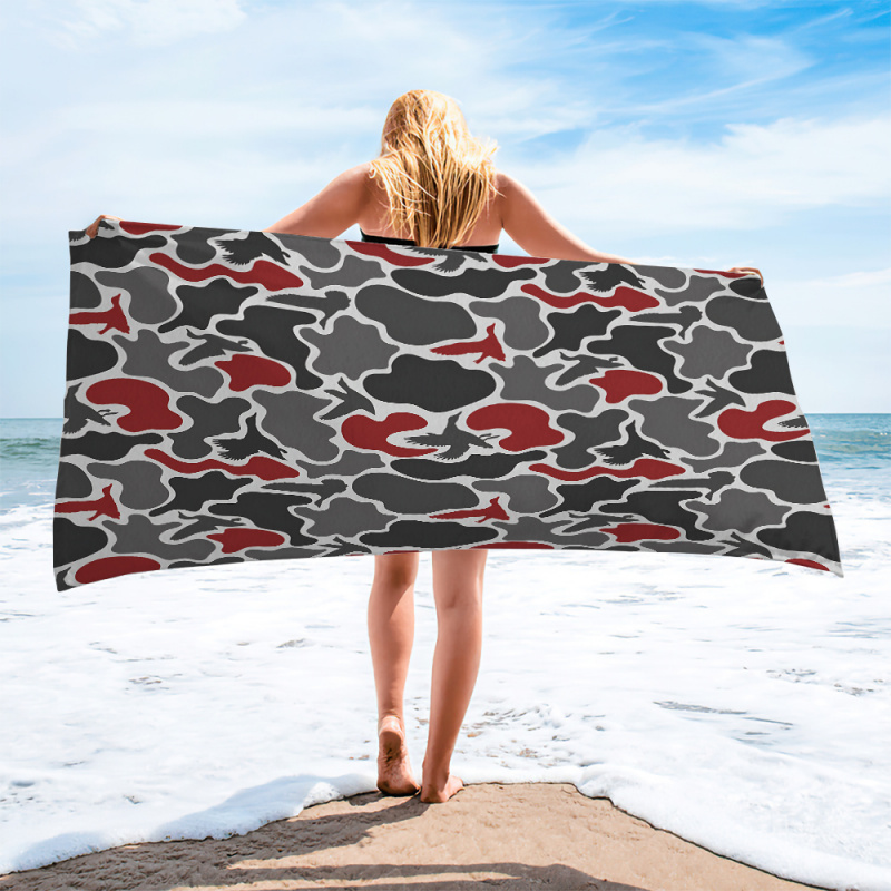 Outdoor Hunting Blanket - Red Tone Hunting Duck Camo Large