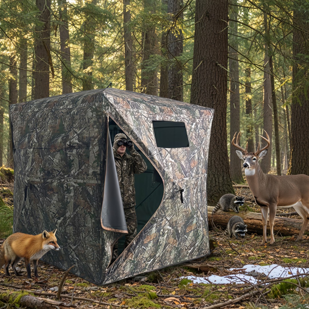Hunting & Outdoor Supplies Photos - Camouflage Pop-Up Hunting Blind Easy Setup