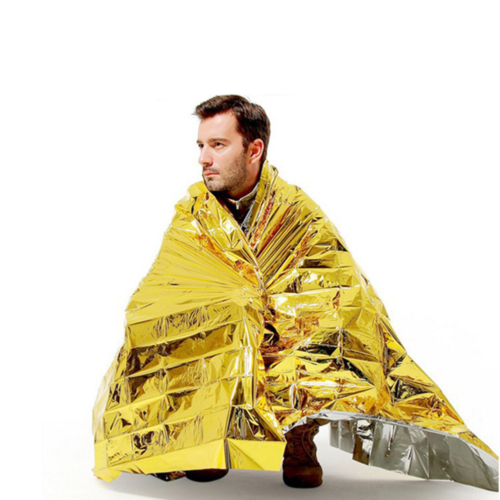 Outdoor Hunting Blanket - Foil Survive First Aid Kit Lightweight