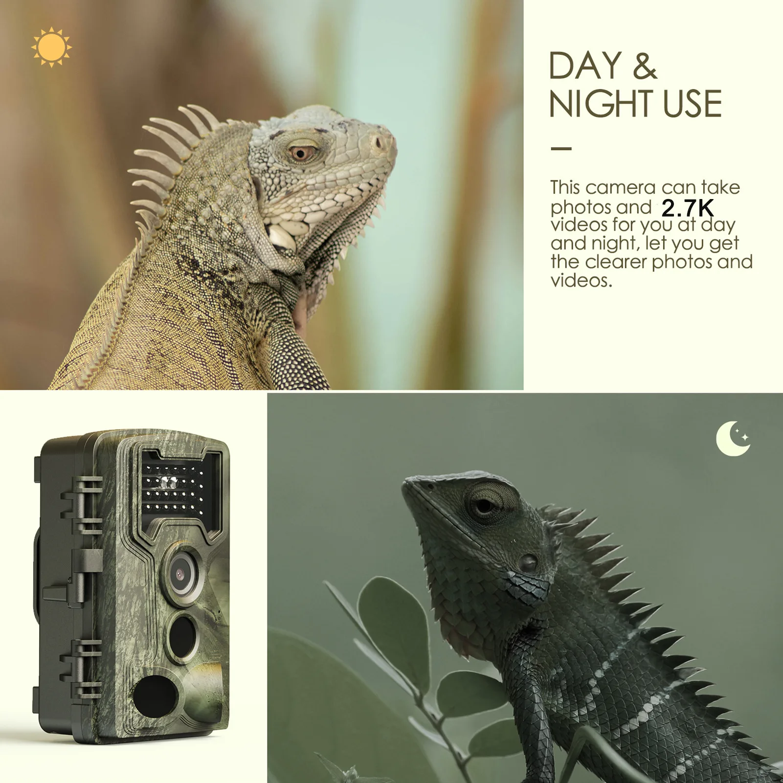 Hunting Trail Cameras 58MP 2.7 - Outdoor Hunting Camera Wifi ulasan dan harga