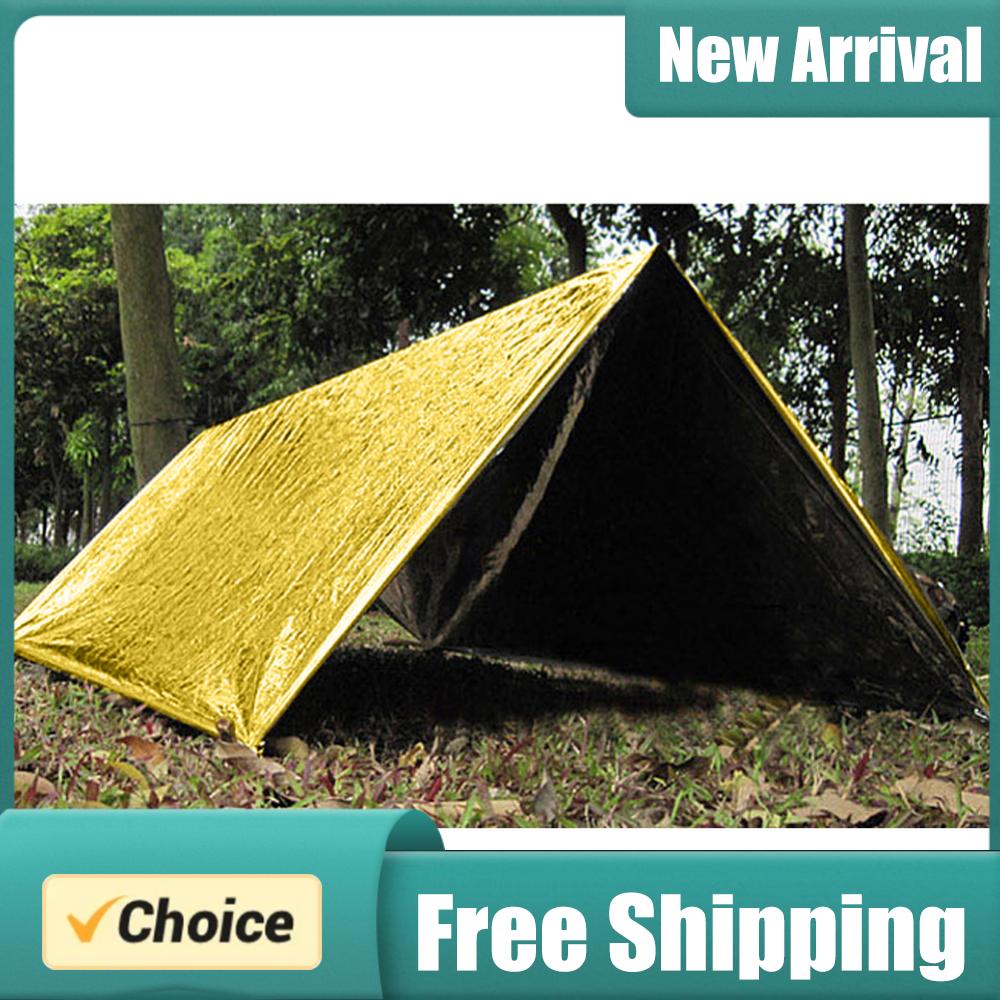 Foil Emergency Sleeping Bag Li - Outdoor Hunting Blanket ulasan dan harga