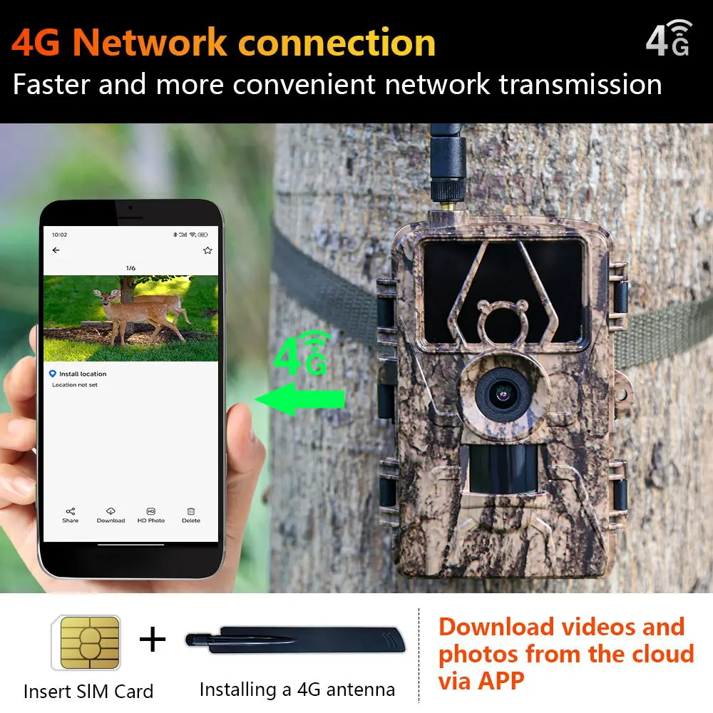 1Pcs HD8K Infrared Camera For  - Outdoor Hunting Camera Wifi ulasan dan harga