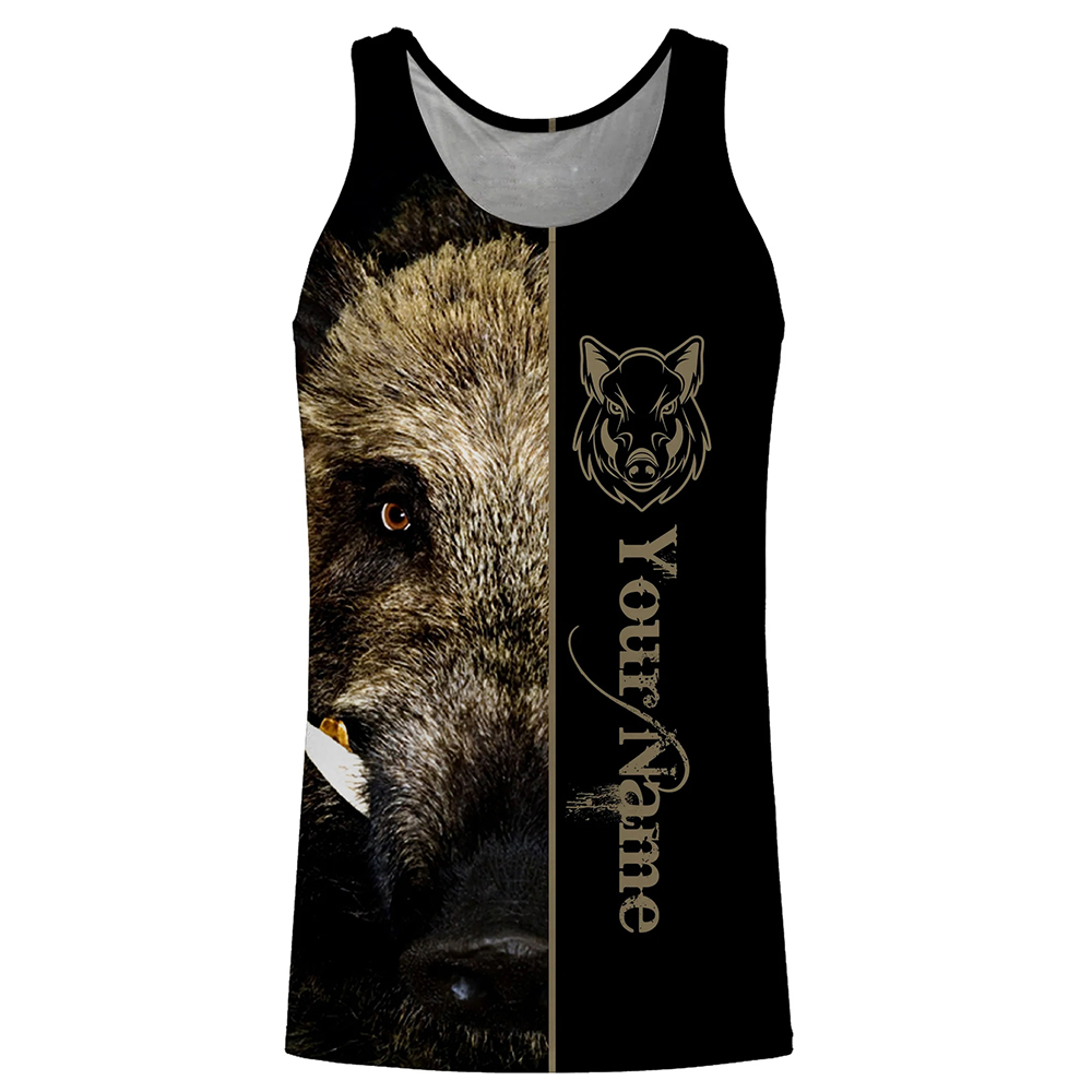 Custom Name Boar Hunter Tank T - Wildman Hunting & Outdoor Price List ulasan dan harga