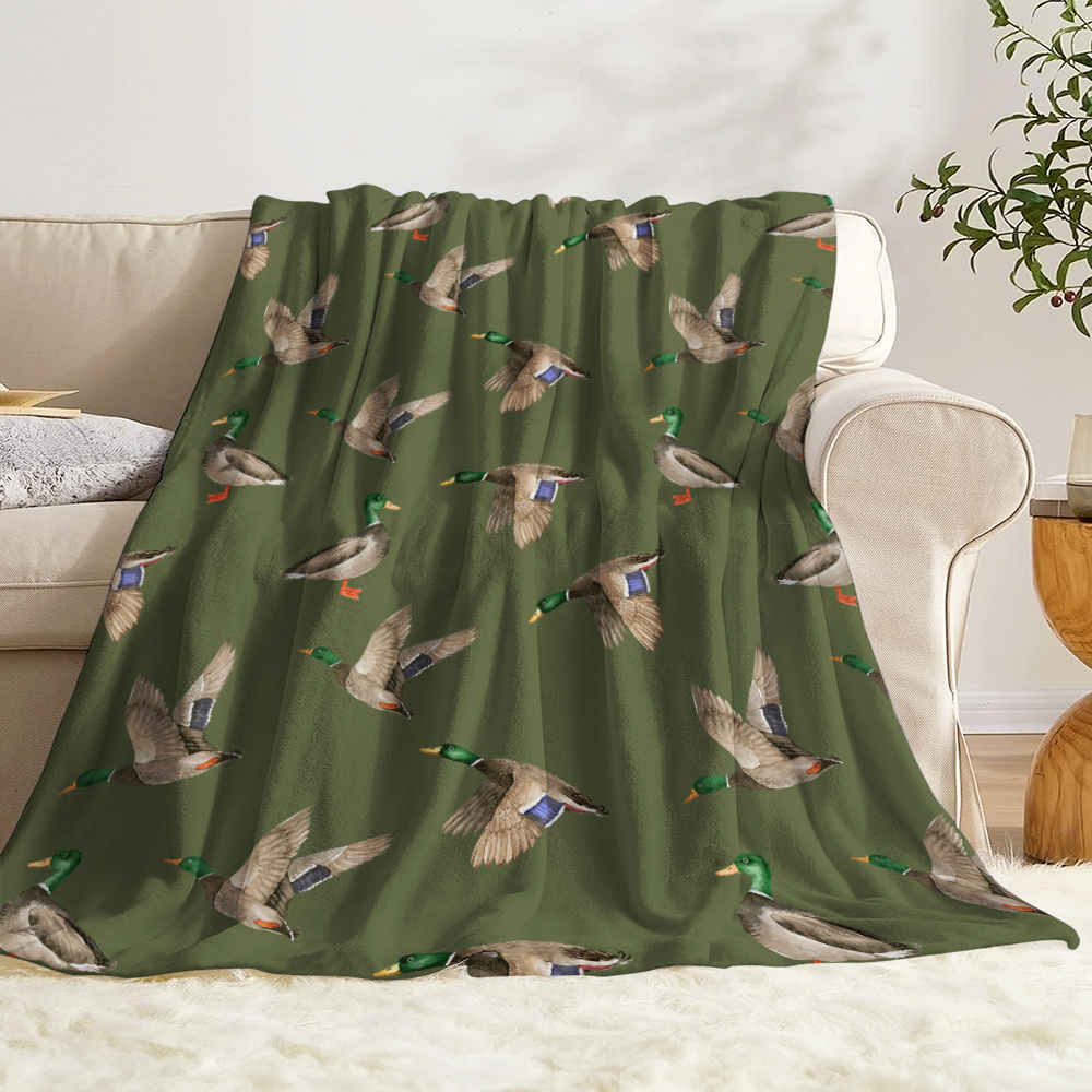 Mallard Duck Fleece Blanket Hu - Outdoor Hunting Blanket ulasan dan harga