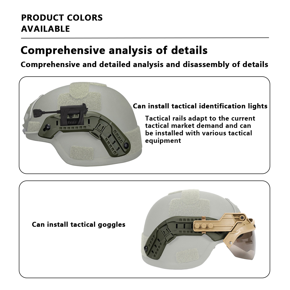 Helmet Side Guide Rail Tactica - Outdoor Hunting Guide ulasan dan harga