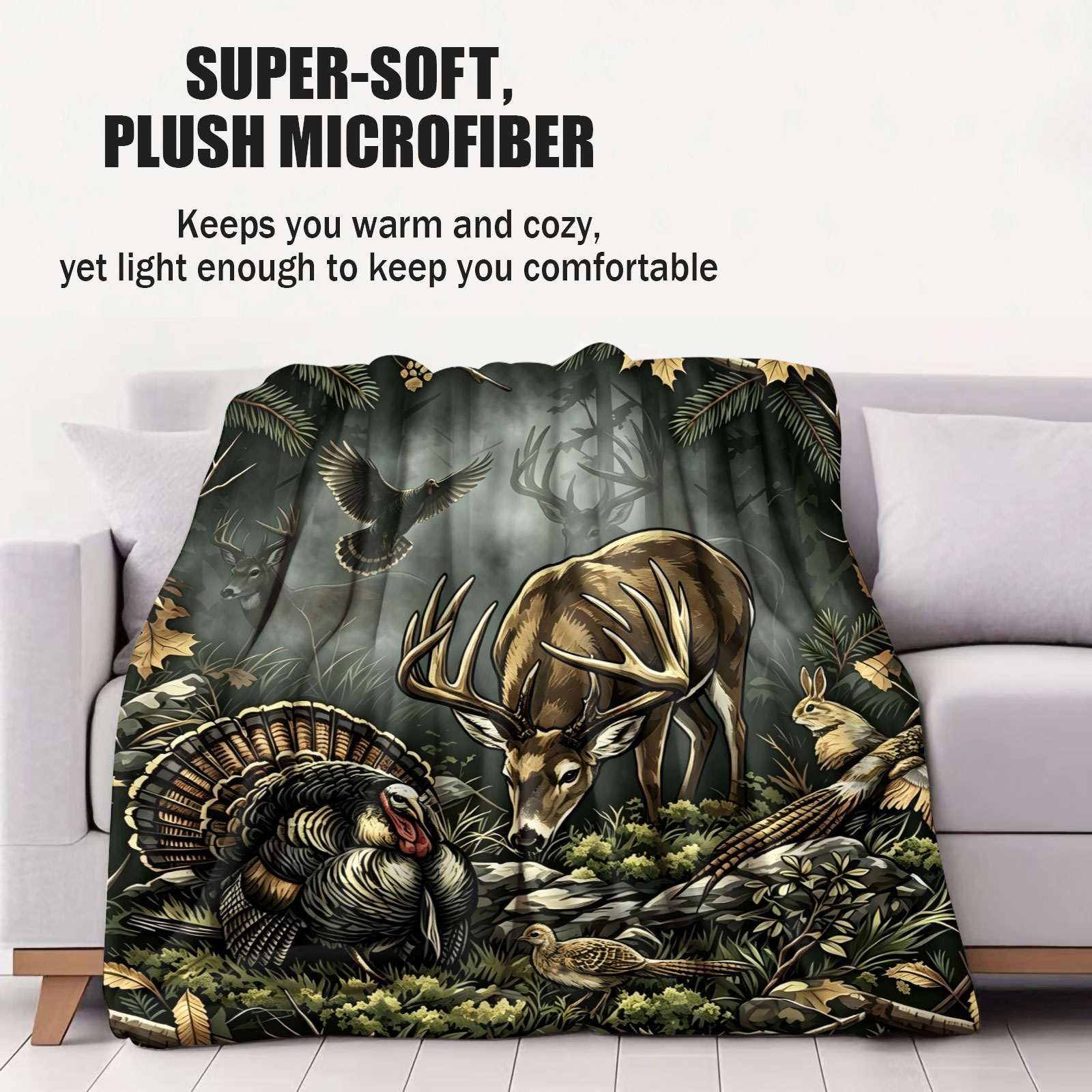 Vintage Woodland Animal Throw  - Wildman Hunting & Outdoor Price List ulasan dan harga