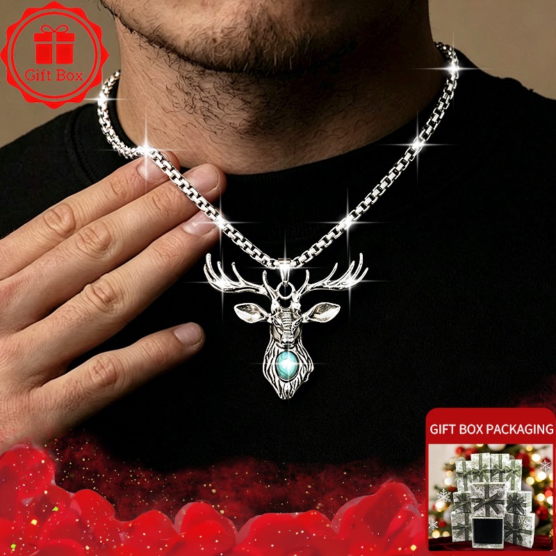 Vintage Stag Deer Head Pendant - Elk Bugle Call ulasan dan harga
